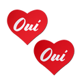 Red Oui Oui Heart Pasties by JennaJean8 X Pastease