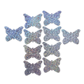 Body Minis: 10 Mini Silver Glitter Butterflies Nipple and Body Pasties by Pastease® o/s
