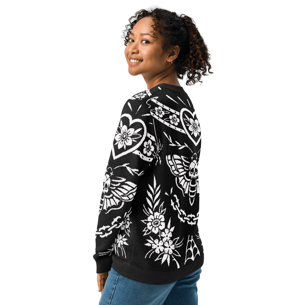UNISEX — Old School Ink Knit Crewneck Sweater