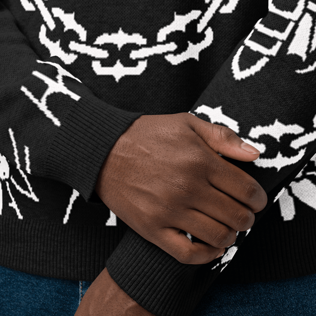 UNISEX — Old School Ink Knit Crewneck Sweater