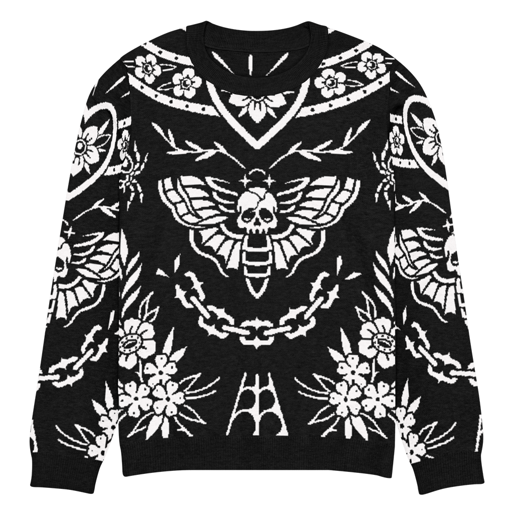 UNISEX — Old School Ink Knit Crewneck Sweater