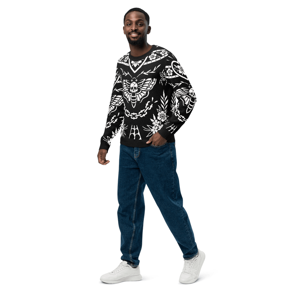 UNISEX — Old School Ink Knit Crewneck Sweater