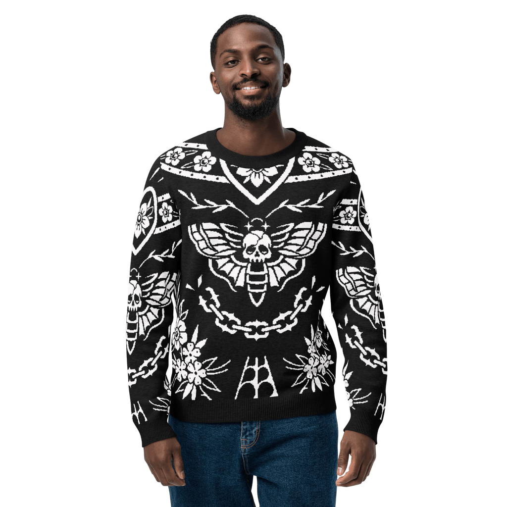 UNISEX — Old School Ink Knit Crewneck Sweater