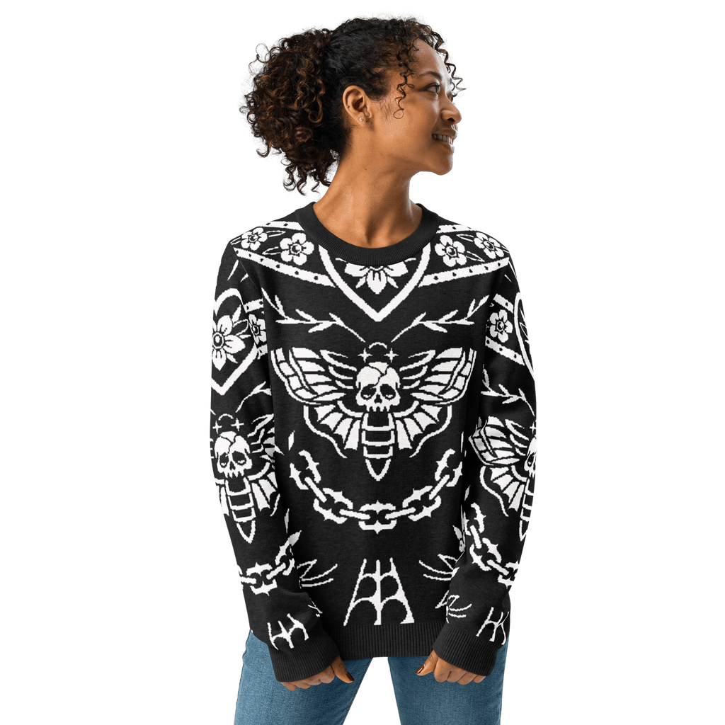 UNISEX — Old School Ink Knit Crewneck Sweater