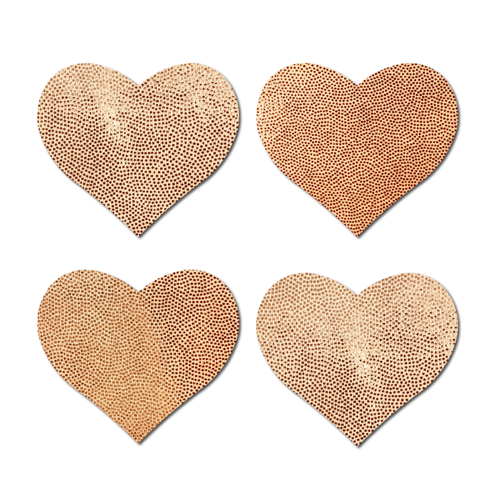 Petites: Two-Pair Small Liquid Hearts Nipple Pasties by Pastease®