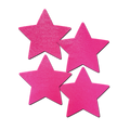 Petites: Two-Pair of Small Neon Pink Star Nipple Pasties by Pastease® o/s