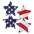 Petites: Two-Pair Small Glittering Stars & Stripes Star Nipple Pasties by Pastease®