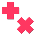Plus X: Glow-in-the-Dark Neon Cross Pasties Nipple Covers by Pastease®