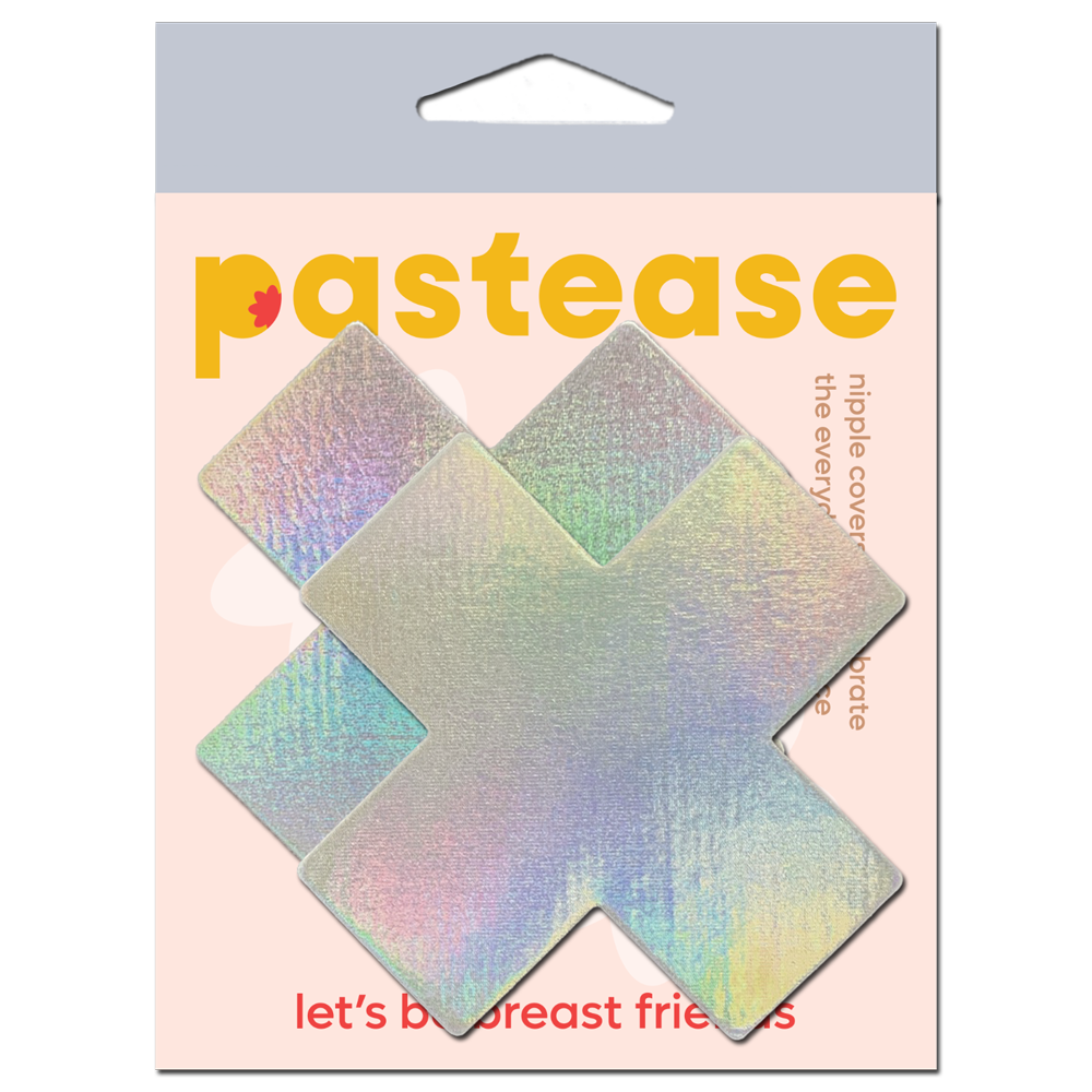 Holographic Plus X Nipple Pasties by Pastease® o/s