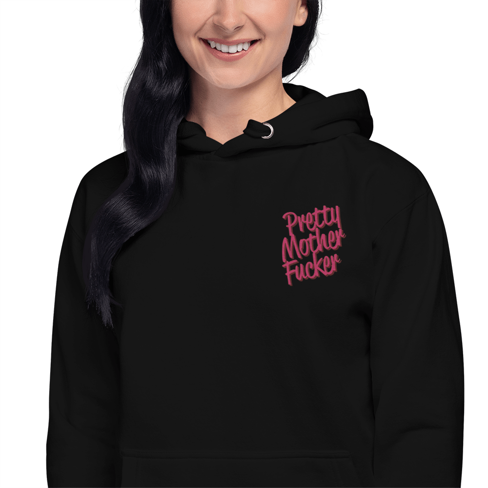 UNISEX — Pretty Mother Fucker Embroidered Hoodie