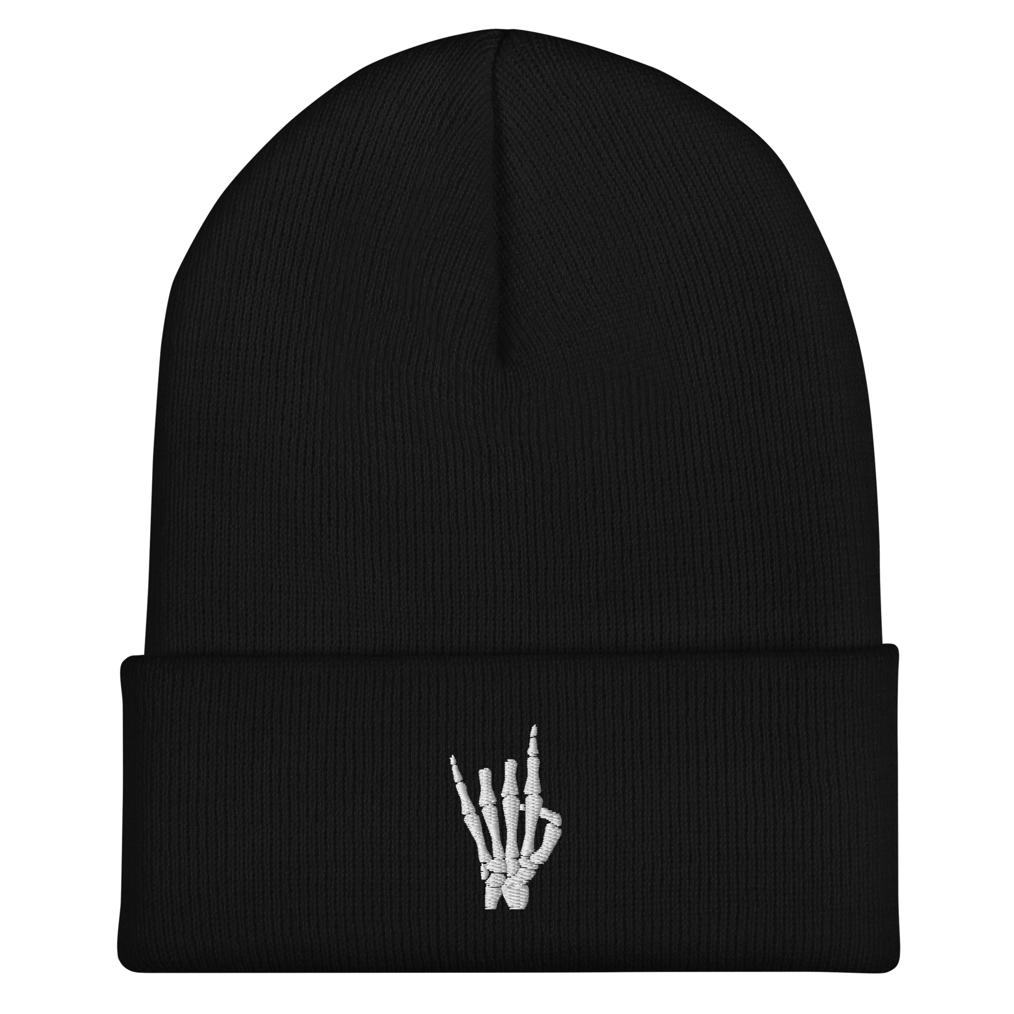 UNISEX — Rock On Skeleton Cuffed Beanie