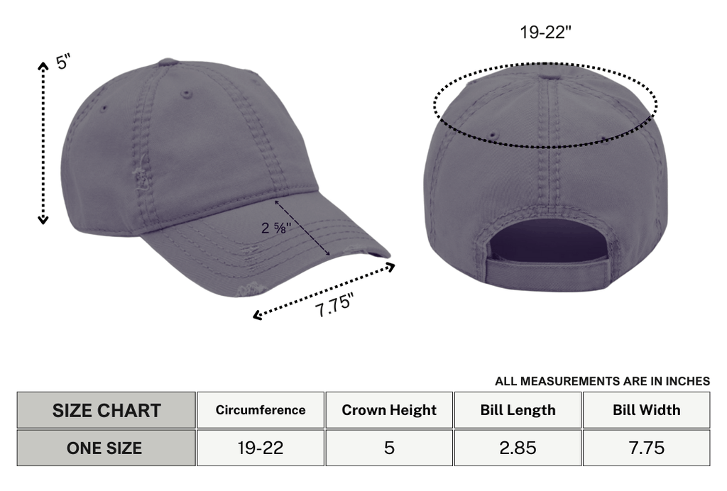 UNISEX — Rock On Skeleton Distressed Dad Hat