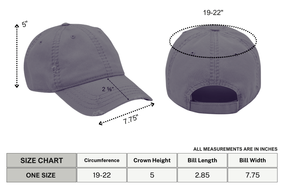 UNISEX — Rock On Skeleton Distressed Dad Hat