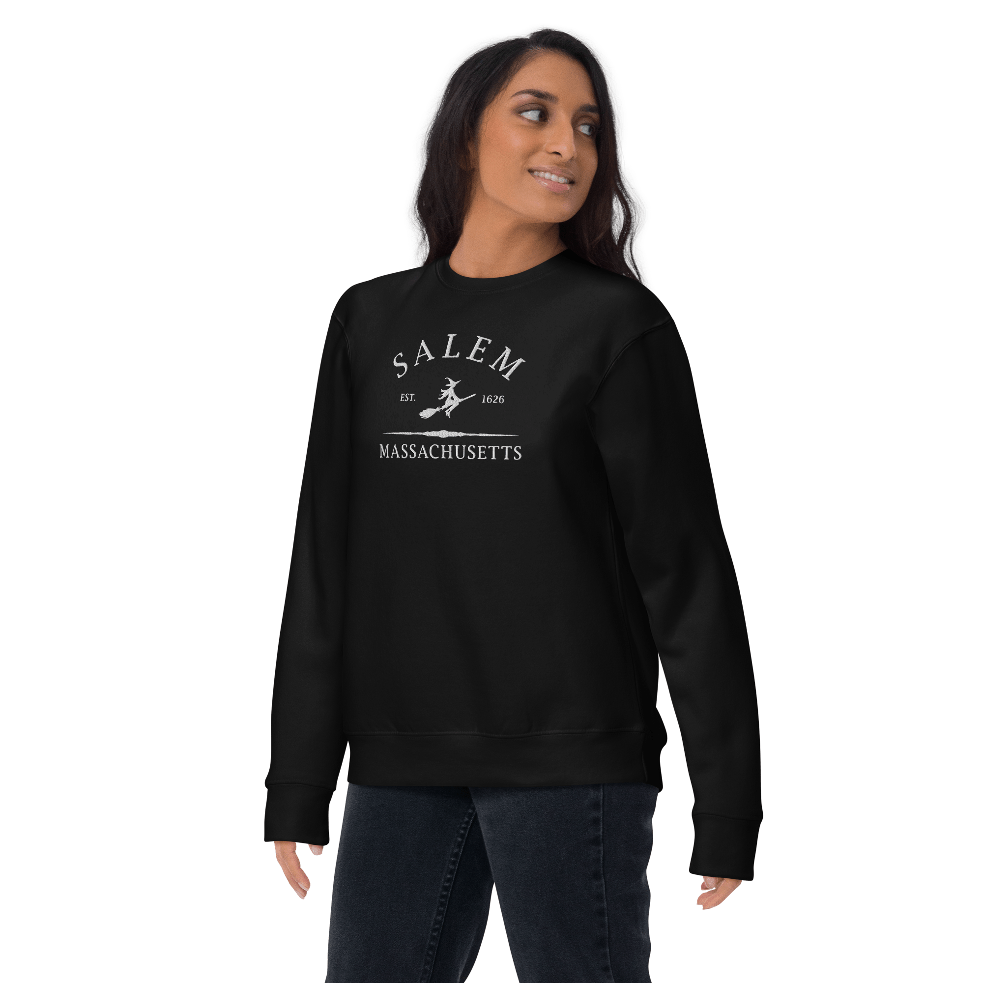 UNISEX — Salem Massachusetts 1692 Embroidered Sweatshirt