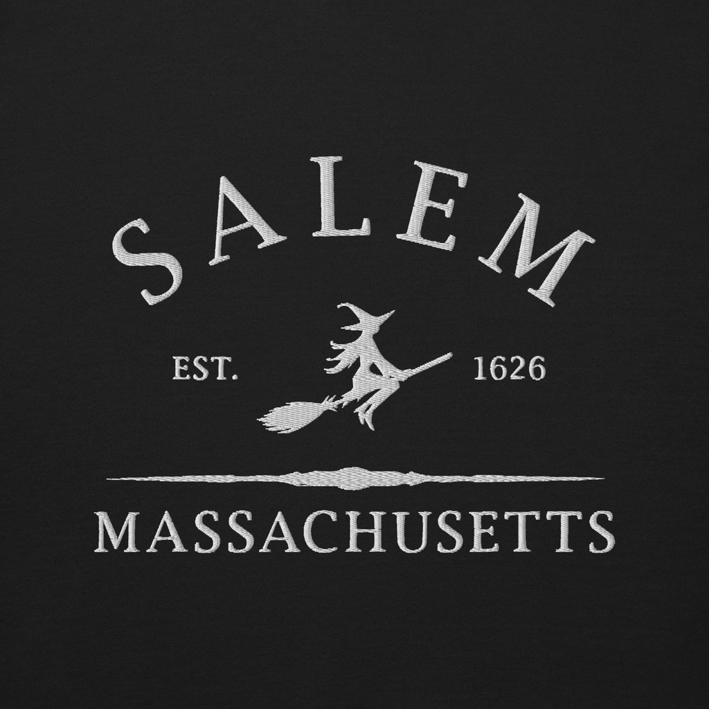 UNISEX — Salem Massachusetts 1692 Embroidered Sweatshirt