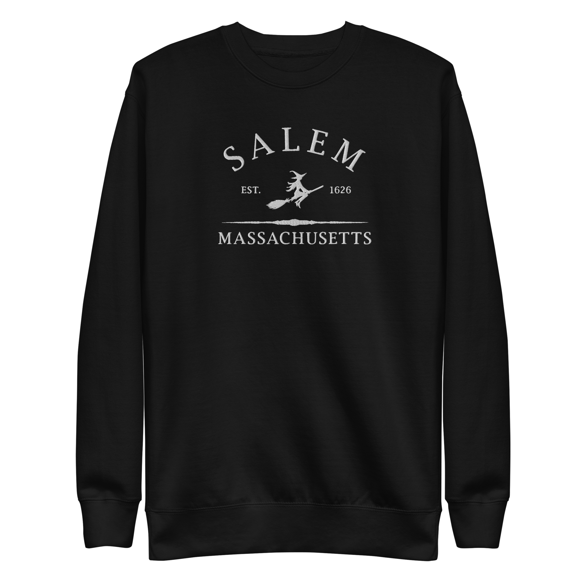 UNISEX — Salem Massachusetts 1692 Embroidered Sweatshirt