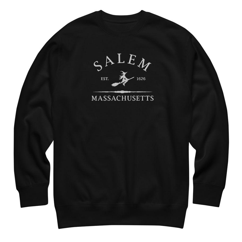 UNISEX — Salem Massachusetts 1692 Embroidered Sweatshirt