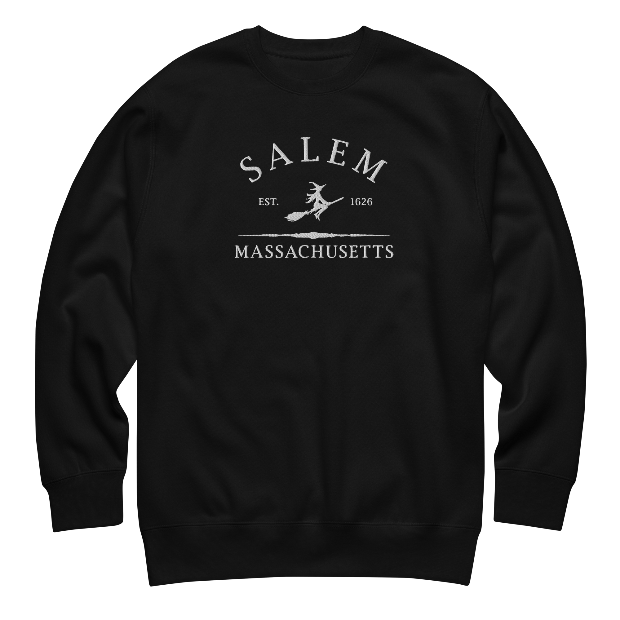 UNISEX — Salem Massachusetts 1692 Embroidered Sweatshirt