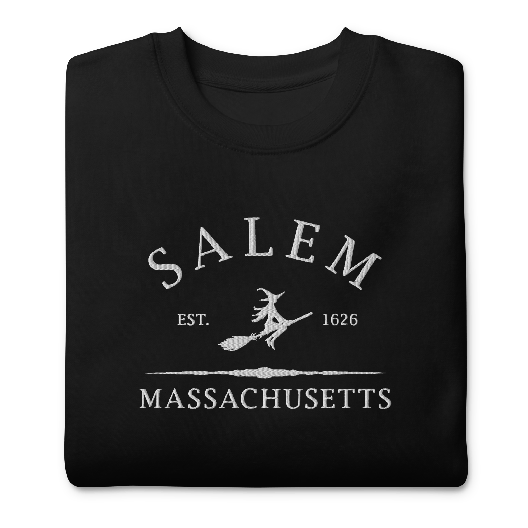 UNISEX — Salem Massachusetts 1692 Embroidered Sweatshirt