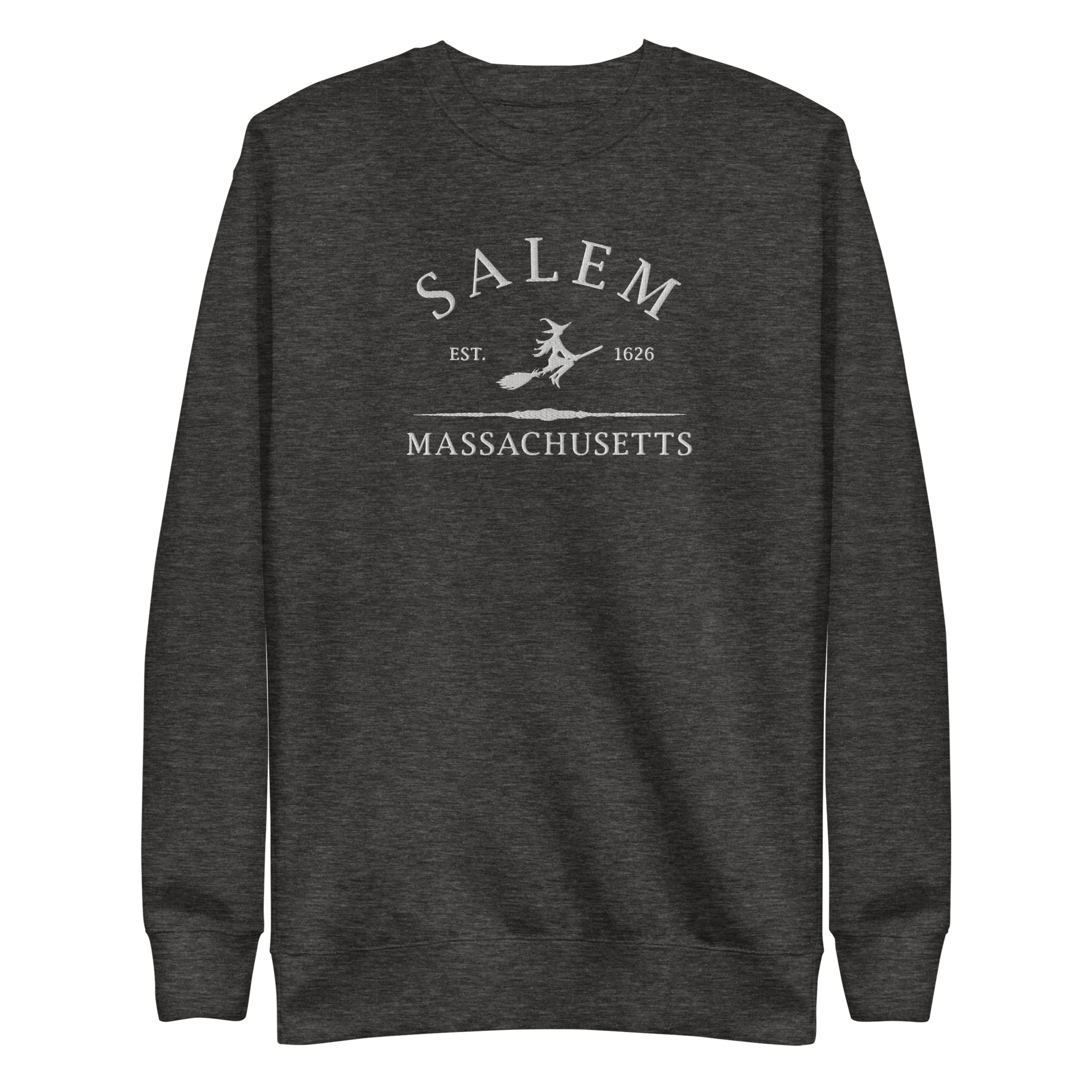 UNISEX — Salem Massachusetts 1692 Embroidered Sweatshirt