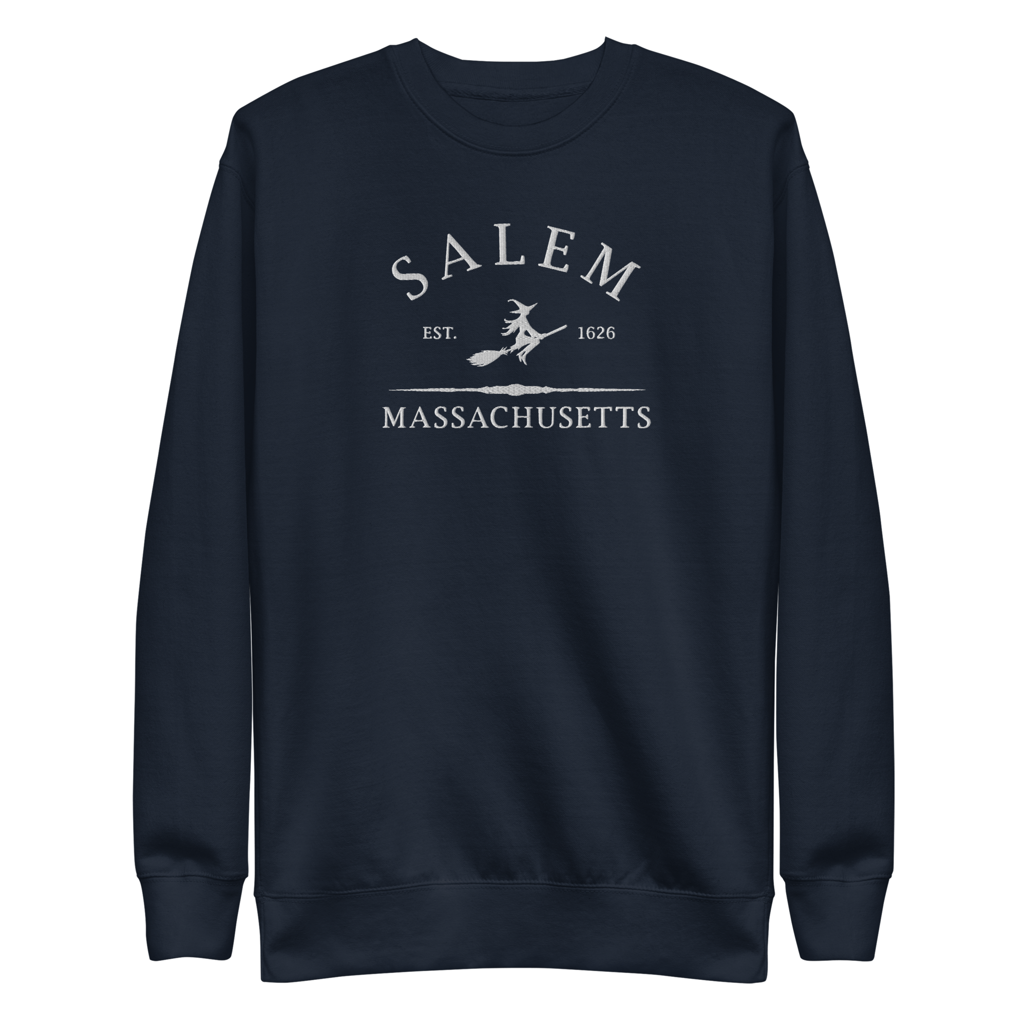 UNISEX — Salem Massachusetts 1692 Embroidered Sweatshirt