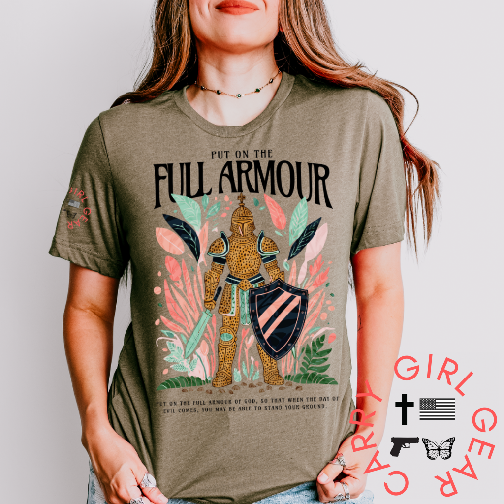 She Stands in Full Armor Tee
