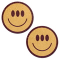 Trippy Smiley Face Pasties Three Eyed Yellow Breast Covers by Pastease