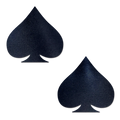 Spade: Liquid Black Spade Nipple Pasties by Pastease®
