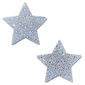 Star: Crystal Silver Nipple Pasties by Pastease®