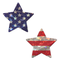 Star: Glittering Stars & Stripes Patriotic Star Nipple Pasties by Pastease®