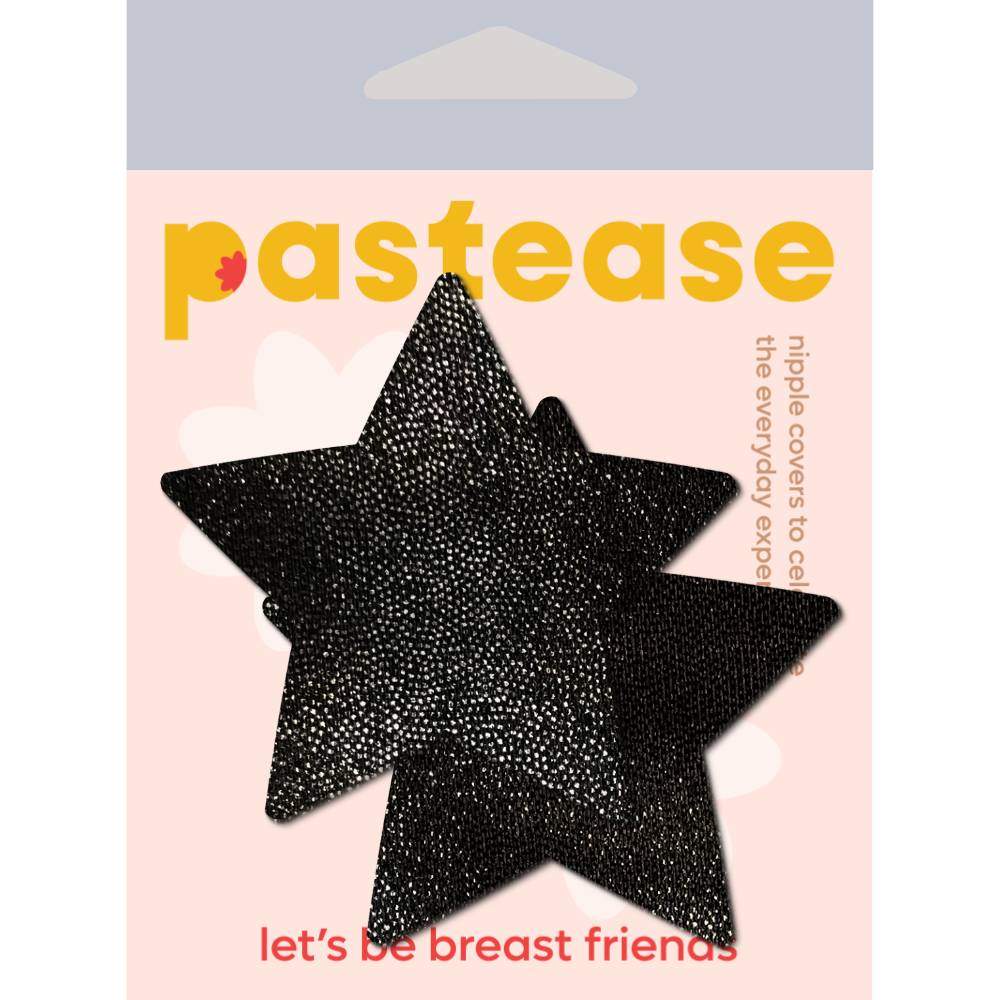 Liquid Black Star Nipple Pasties by Pastease®