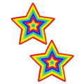 Star: Velvet Rainbow Pumping Nipple Pasties by Pastease®