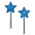 Tassel Pasties: Denim Star Pastease with Long Rhinestone Tassel Nipple Pasties by Pastease®