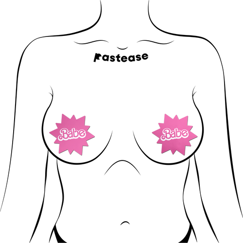 'Babe' Doll Pink Sunburst Pasties by Pastease