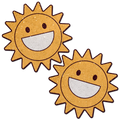 Happy Sun Pasties Sparkling Smiling Sunshine Nipple Covers by Pastease®